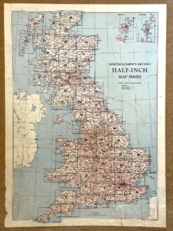 Antique map - Bartholomew bound volume of Britain c.1950's  Ref: 888-139