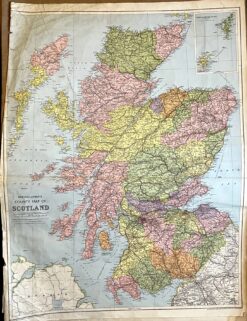 Alternative view of Antique map - Bartholomew bound volume of Britain c.1950's  Ref: 888-139