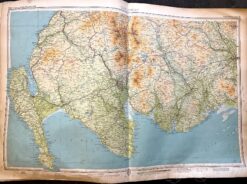Antique map - Bartholomew bound volume of Britain c.1950's  Ref: 888-139 - Image 4