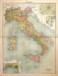 Antique map - Itally c.1898  Ref: 888-122