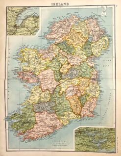 Antique map - Ireland c.1898  Ref: 888-125