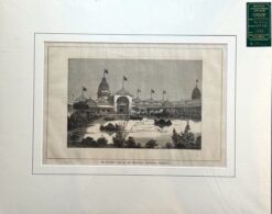 Antique print - Melbourne Exhibition Building c.1880  Ref: 888-081