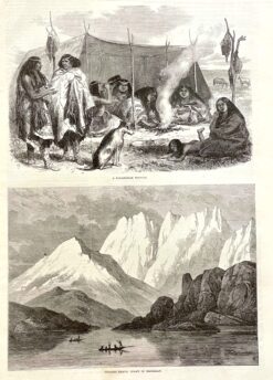 Antique print - Patagonia c.1869  Ref:888-117