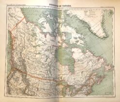 Antique map -  Canada c.1877  Ref:888-110