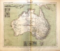 Antique map - Australia c.1877  Ref: 888-106
