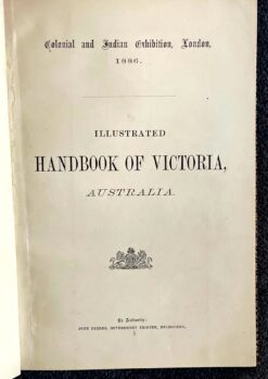 Antique book - Victorian Handbook for 1886 International Exhibition