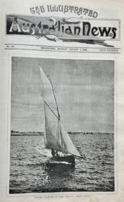 Antique print - Yachting in Port Phillip c.1892  Ref:  888-003